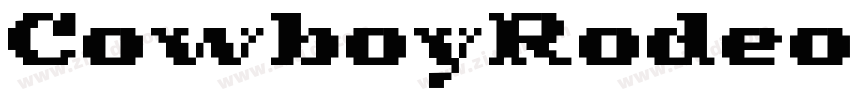 CowboyRodeoW05 Regul字体转换
